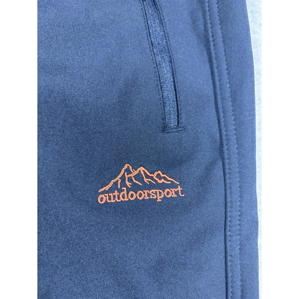 OutdoorSport Wei-Tex Mens L Black Fleece Lined Softshell Ski Hiking Pants